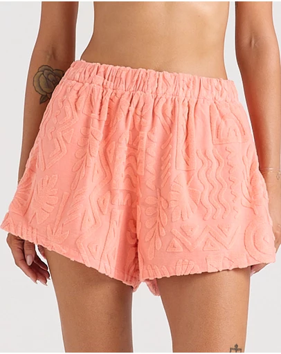 Poolside Paradiso - Mai Tai Short - Coral