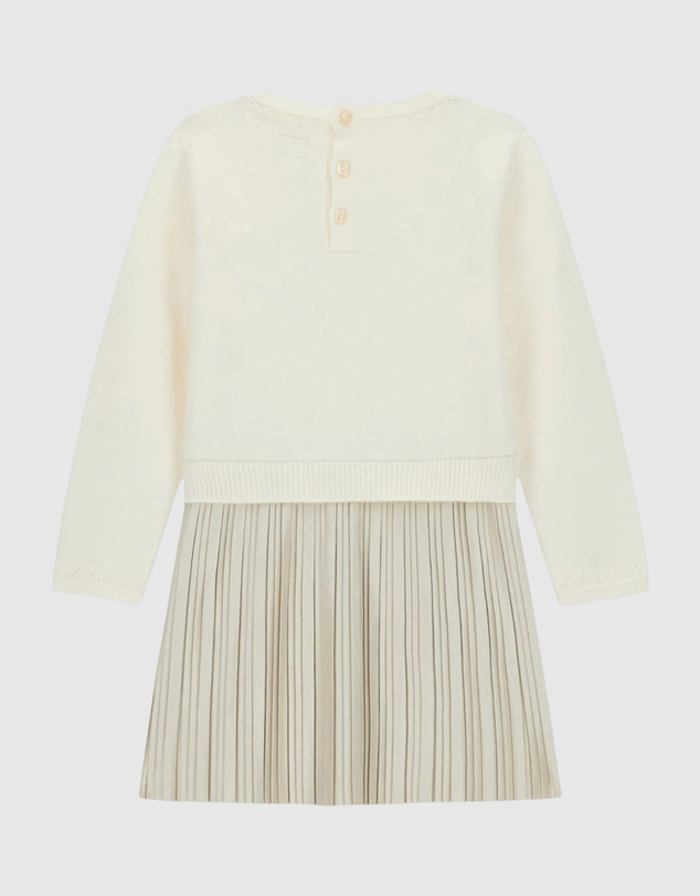 GUESS - Bow Mixed Fabric Dress