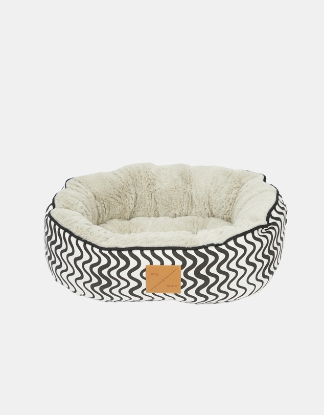 Mog & Bone - Reversible Cat Bed - Black Wave