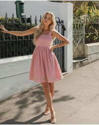 Esther & Co - Elesha Dress - Pink Print