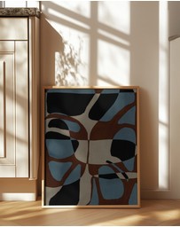 Olive et Oriel - Contour 4 by Shatha Al Dafai Art Print