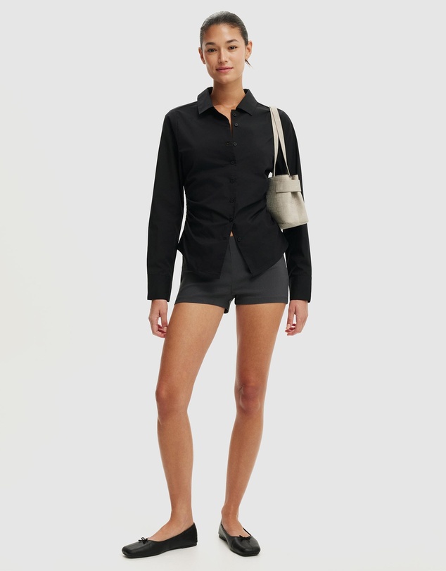 Cotton On - Peyton Gathered LS Shirt