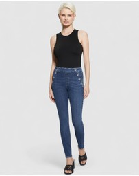 GUESS - High-Rise Aubree Skinny Denim Jeans