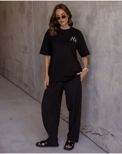 ALEXANDRA - Echo T-Shirt Black
