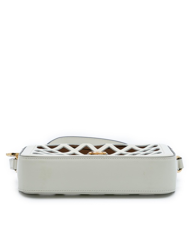 Pre-Loved by Azura Reborn - Pre-Loved Cutout Leather and Flora Canvas Infinity Crossbody