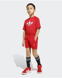 adidas Originals - Trefoil Loose Shorts and Tee Set - Kids-Teens