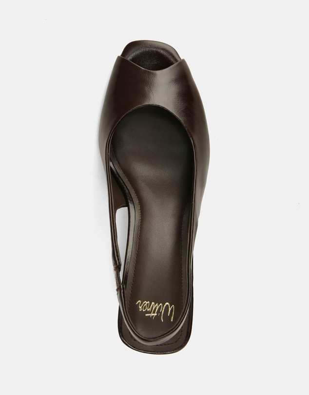 Wittner - Polly High Sandals Dark Brown Leather