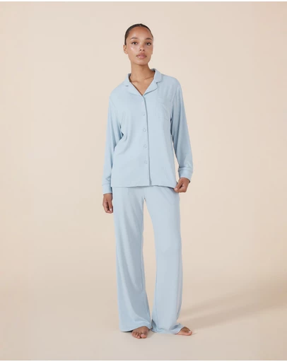 Gingerlilly - Emilia Ribbed Lounge PJ set