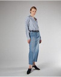 DRICOPER DENIM - Finley Loose Blue Stripe Shirt