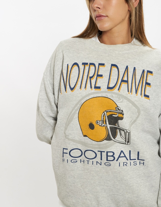 Vintage by The Real Deal - Pre Loved - 90s NCAA University of Notre Dame 'Fighting Irish' Sweatshirt