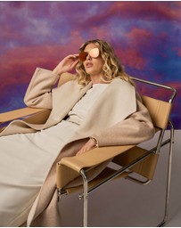 Forcast - Diana Wool Blend Cocoon Coat