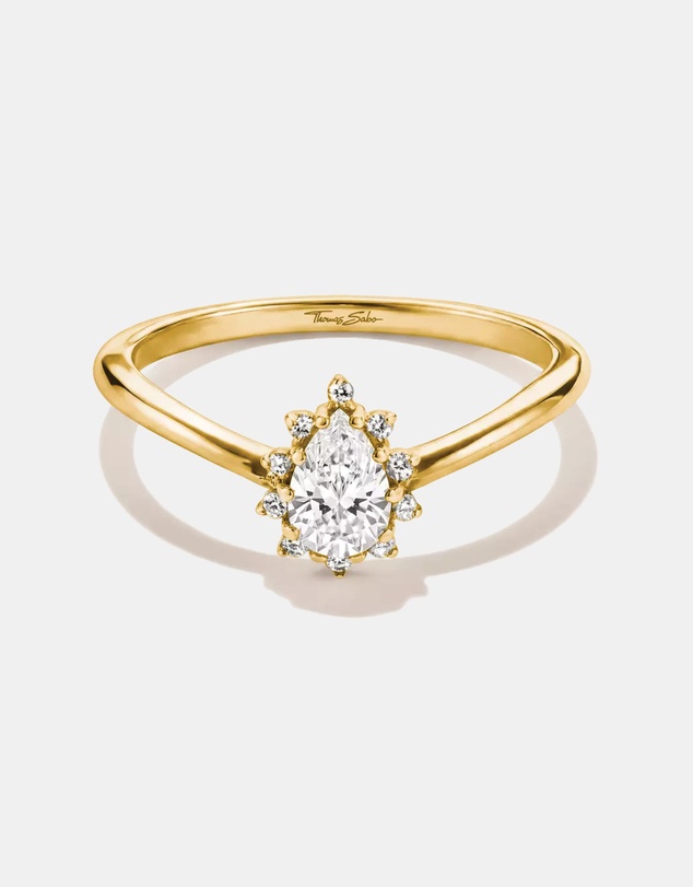 THOMAS SABO - THOMAS SABO Ring with zirconia in teardrop shape