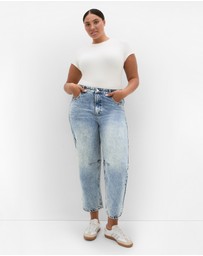 City Chic - Harley Fit Bridget Barrel Leg Ankle Grazer Jean