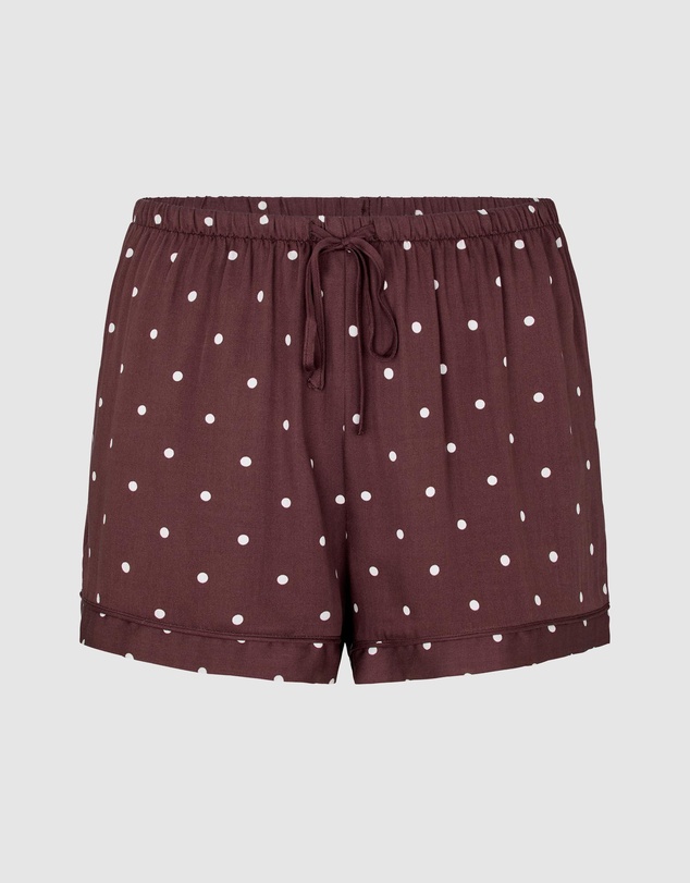 Hunkemoller - Satin Print Sleep Shorts