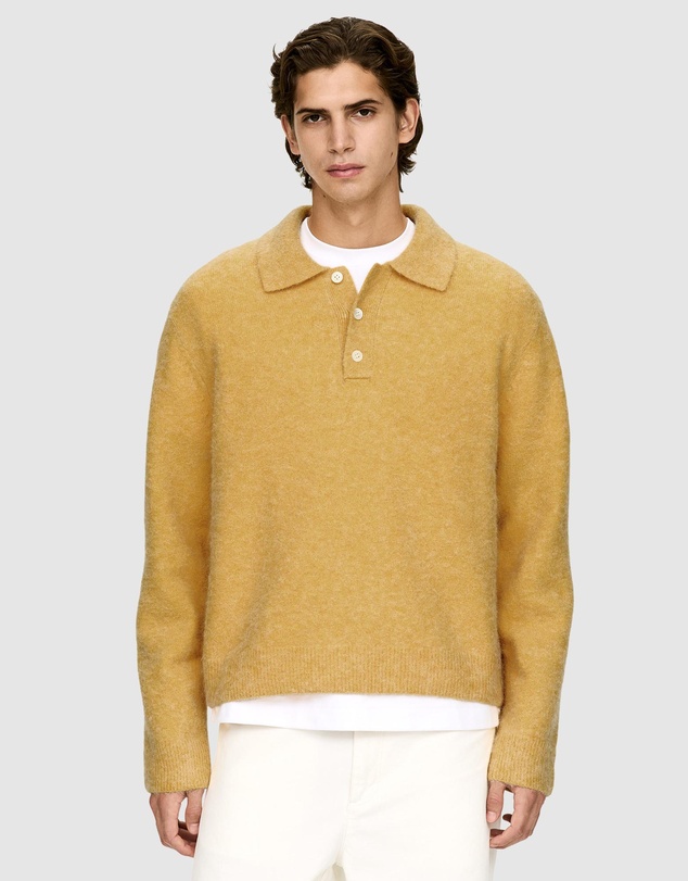 ARKET - Alpaca Wool Blend Polo Shirt