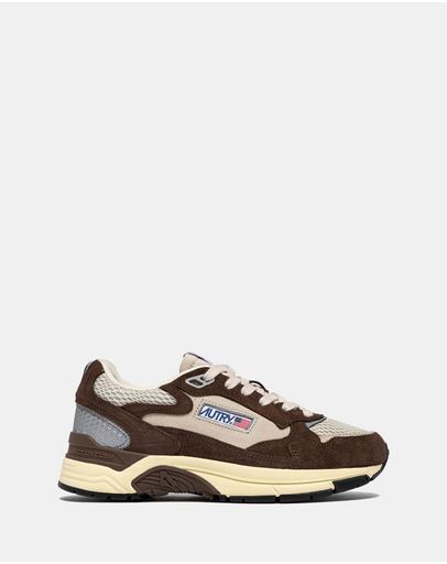 Suede, Mesh Brown & Silver