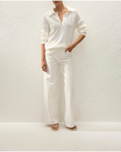 Marcia Pointelle Vintage White