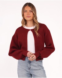 Petal & Pup - Ripley Knit Cardigan - Berry