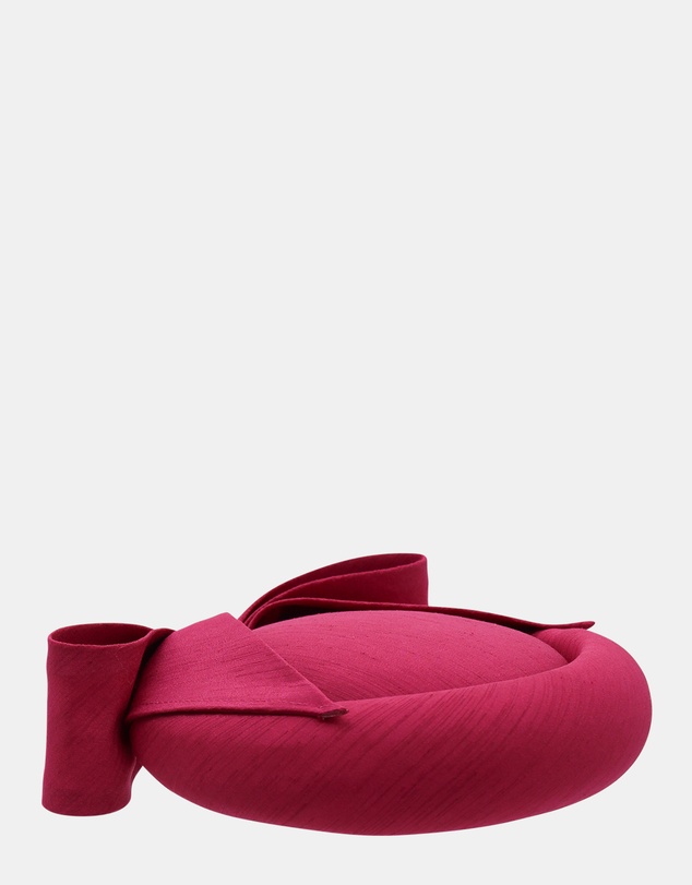 Morgan & Taylor - Samara Pillbox Hat in Hot Pink