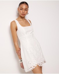 AERE - Adria Broderie Mini Dress