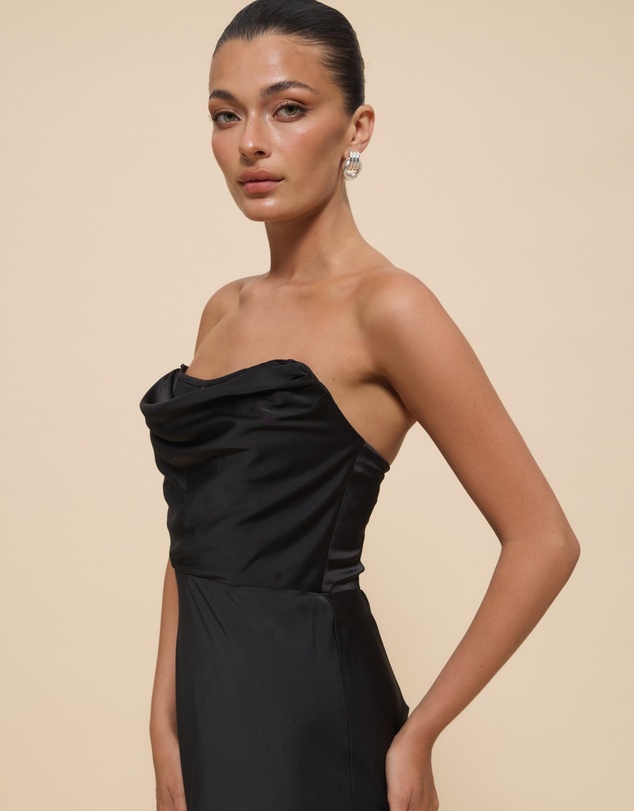 Revibe - Repaired CHANCERY Jada Strapless Corset Maxi Dress - AU 12
