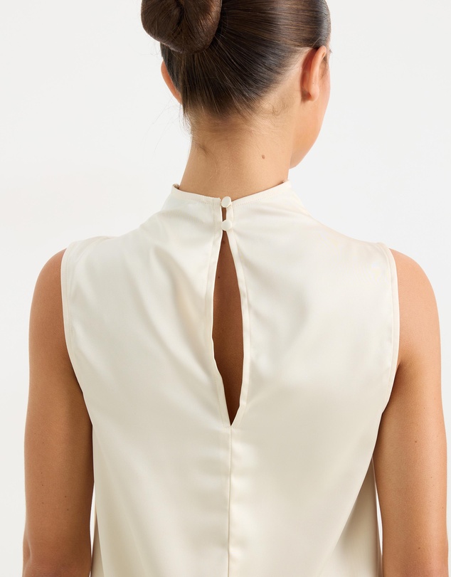 Calli - Ella Draped Satin Top