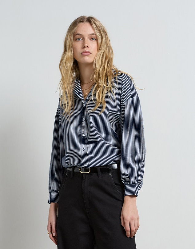 DRICOPER DENIM - Elma Navy Stripe Shirt