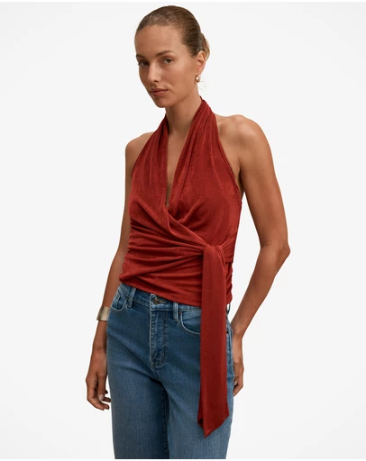 Forever New - Gianna Wrap Halter Neck Top