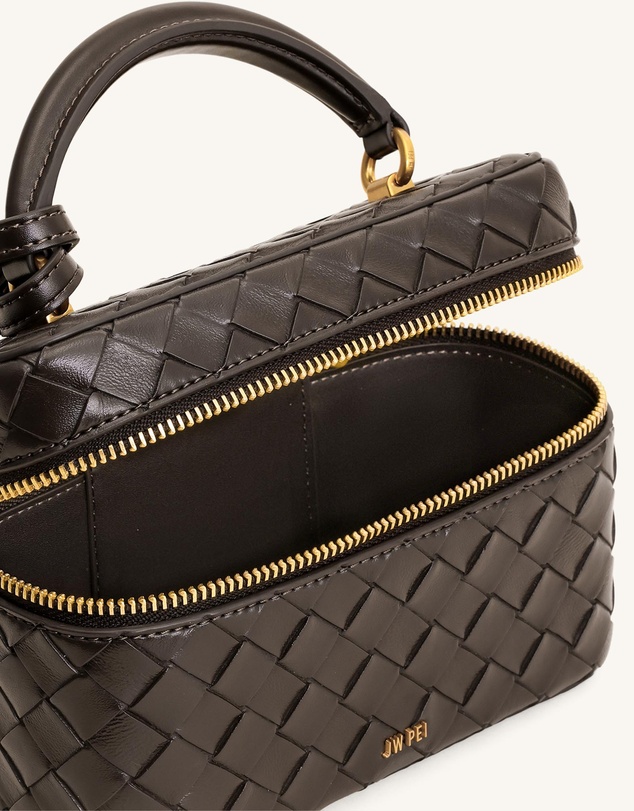 JW PEI - Cleo Woven Texture Box Shape Top Handle Bag