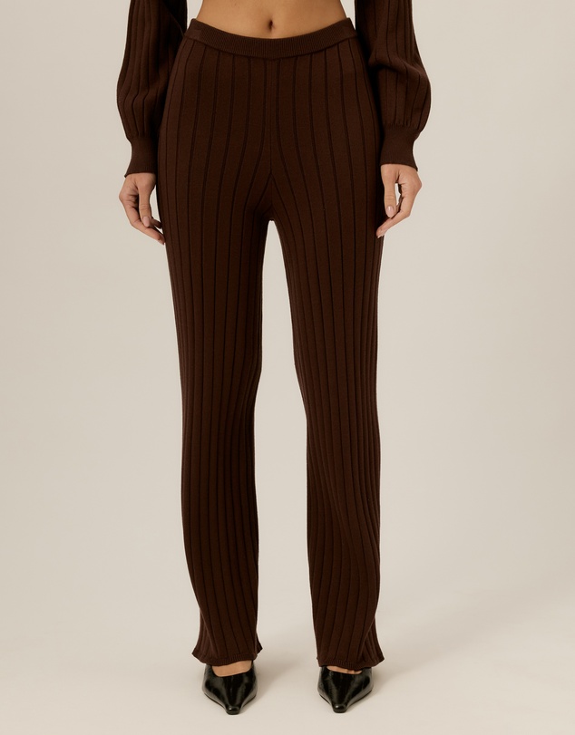 Tussah - Willow Ribbed Knit Wide Leg Pants