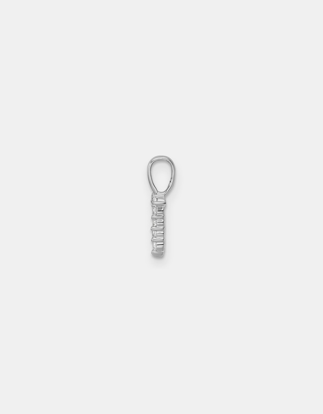 Zoe Olivia - 9K White Gold Lab Grown Diamond Initial G Pendant