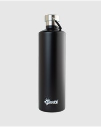 Tolu Australia - 1L Insulated Black Water Bottle