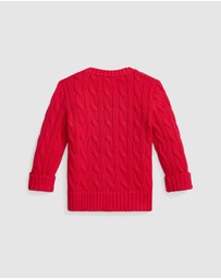 Polo Ralph Lauren - Cable Knit Cotton Sweater - The Iconic Exclusive - Babies