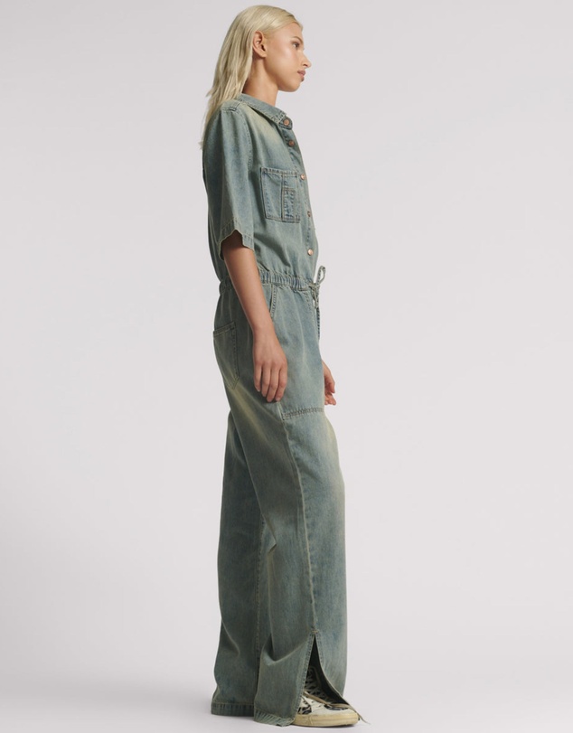 ONE TEASPOON - Veronica Denim Jumpsuit - Blue Sand