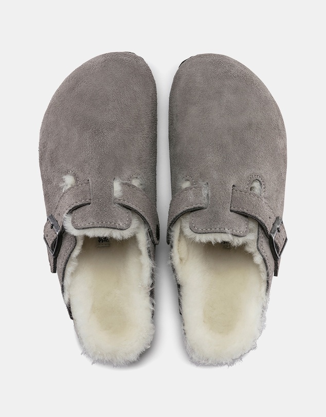 Birkenstock - Boston Shearling Suede Leather Regular - Unisex