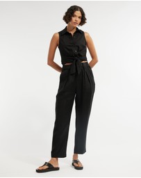 Amelius - Naomi Wrap Crop Shirt