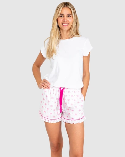 Sant And Abel - Women's Pink Palm Tree Boxer Short