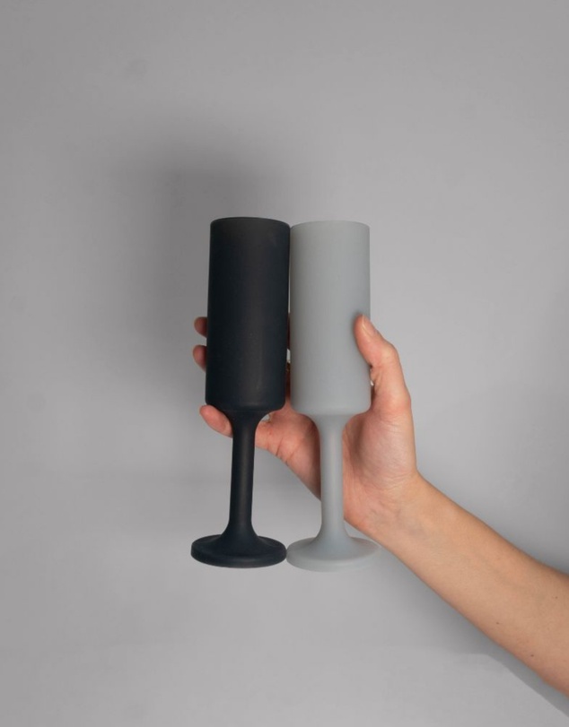 porter green - seff | silicone unbreakable champagne flutes
