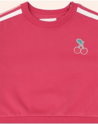 Huxbaby - Cherry Racer Stripe Sweatshirt - Babies-Kids