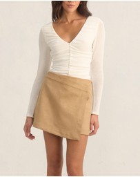 MON RENN - Solana Suede Skirt
