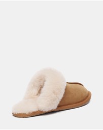 EVERAU - EverAU Ugg Rosa Slipper Suede Cow Suede Upper House Shoes