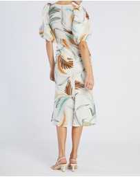 Amelius - La Isla Linen Cocktail Dress