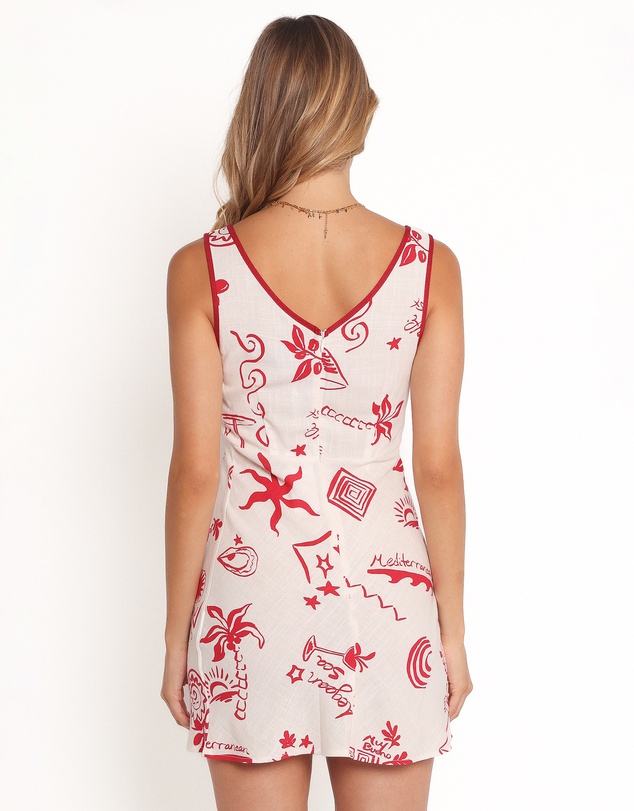 Petal & Pup - Fleur Mini Dress - Red