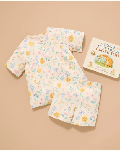 Purebaby - Short PJ Set-Kids-Babies