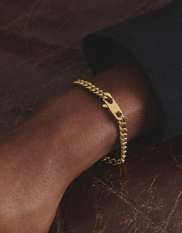 THOMAS SABO - Gold-Tone Stainless Steel Curb Chain Bracelet 7mm