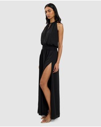 With Harper Lu - Draped Backless Gown