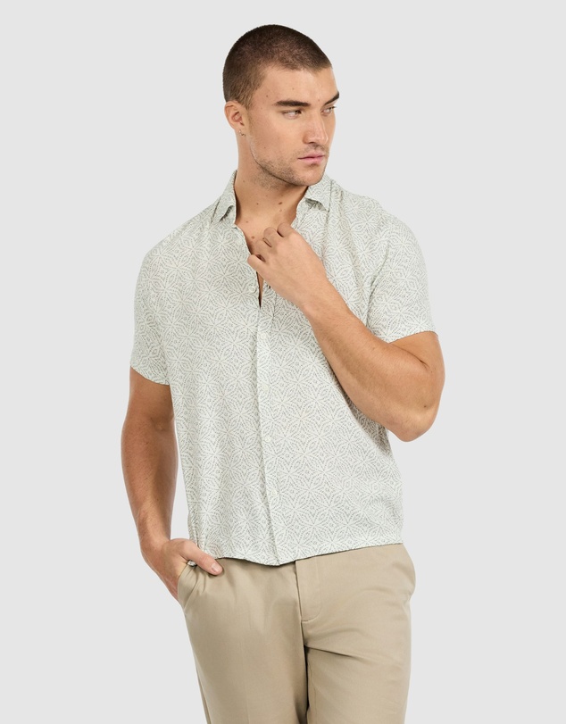 Tarocash - Blaise Textured Geo Shirt
