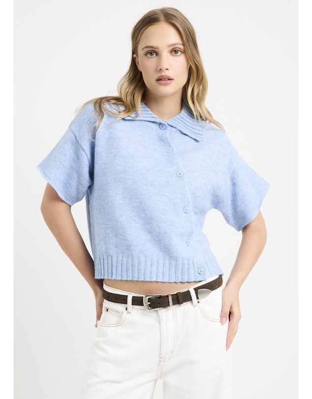 Subtitled - Sofia Asymm Knit Cardi