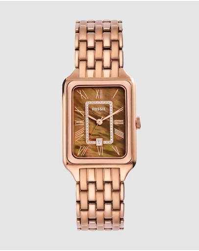 Fossil - Raquel Rose Gold Tone Analogue Watch
