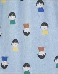Bobo Choses - Game Pawns All Over Light Denim Overalls - Babies